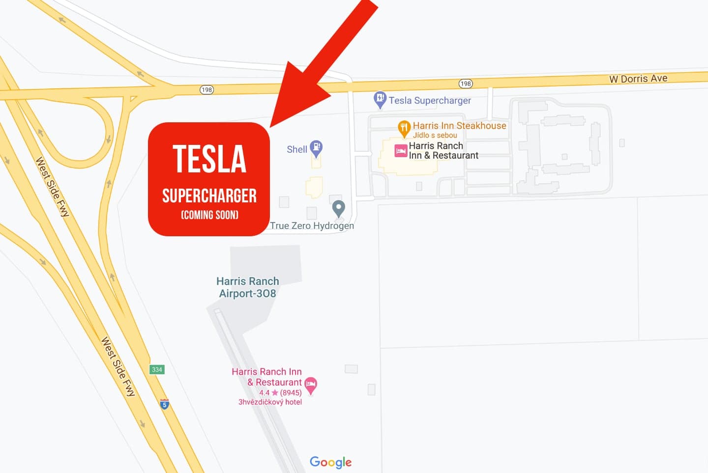 Kde vyroste rekordní rychlonabíjecí stanice Tesla Supercharger