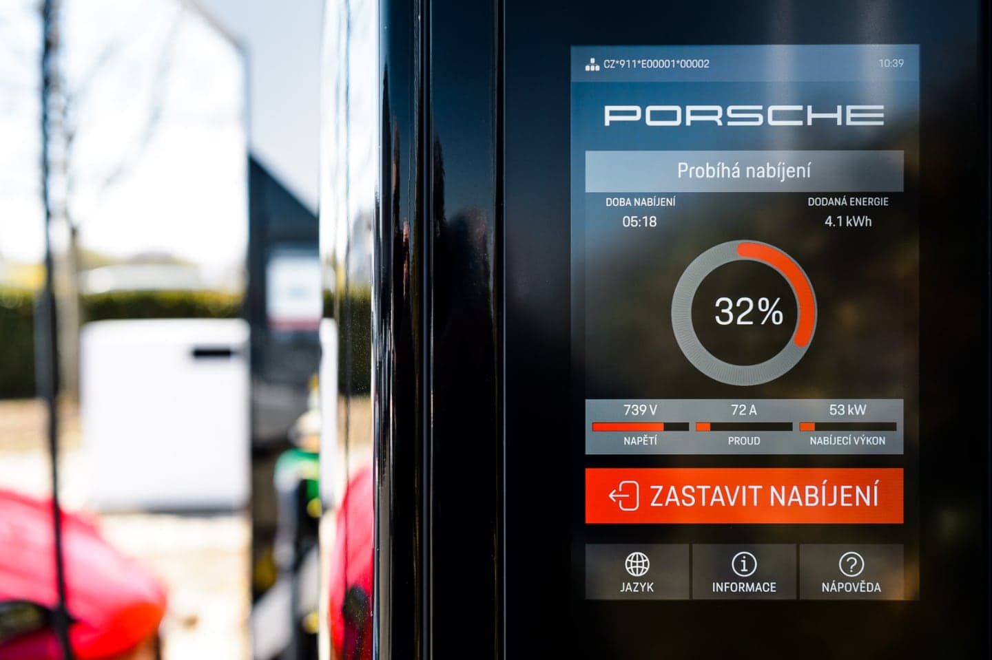 Rychlonabíjecí stanice Porsche
