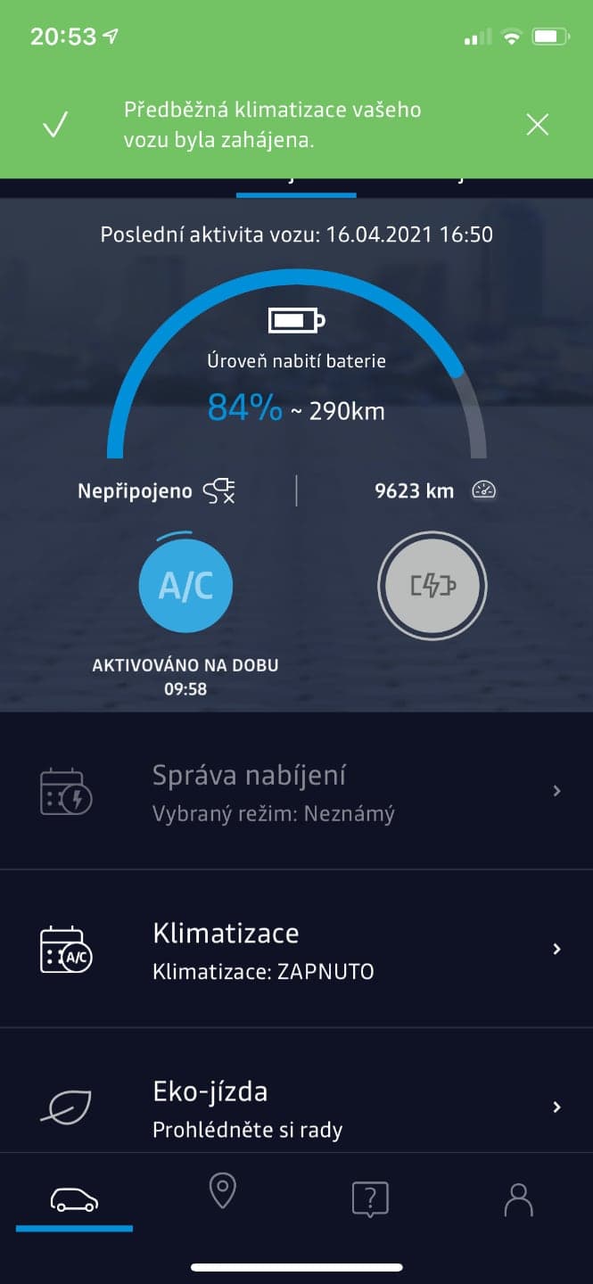 Renault Zoe, aplikace My Renault, test