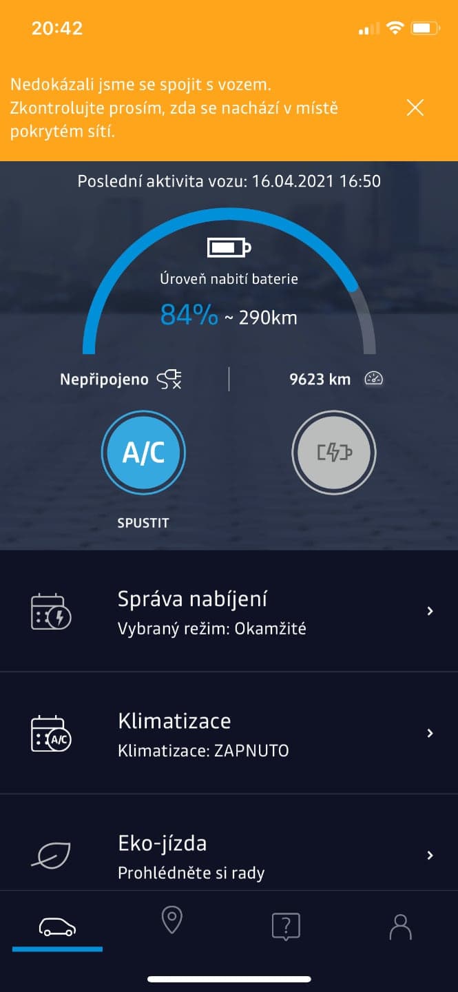 Renault Zoe, aplikace My Renault, test