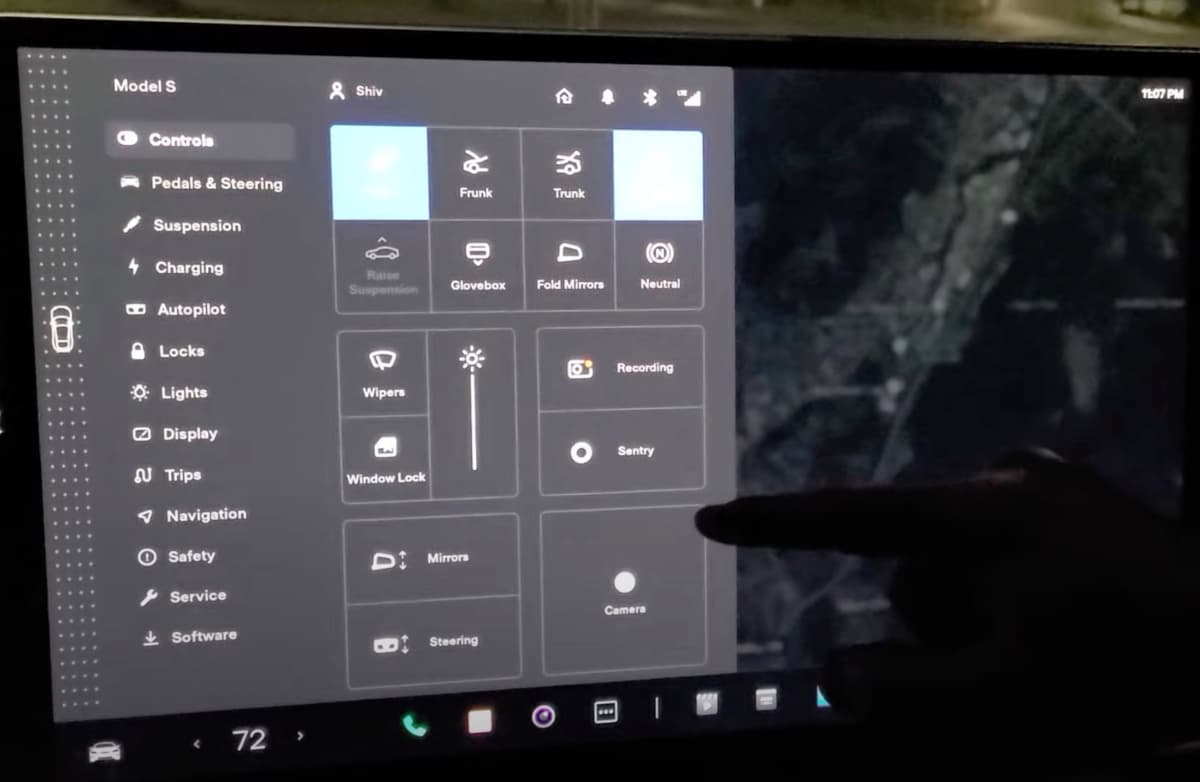 Tesla Model S Plaid, nový infotainment