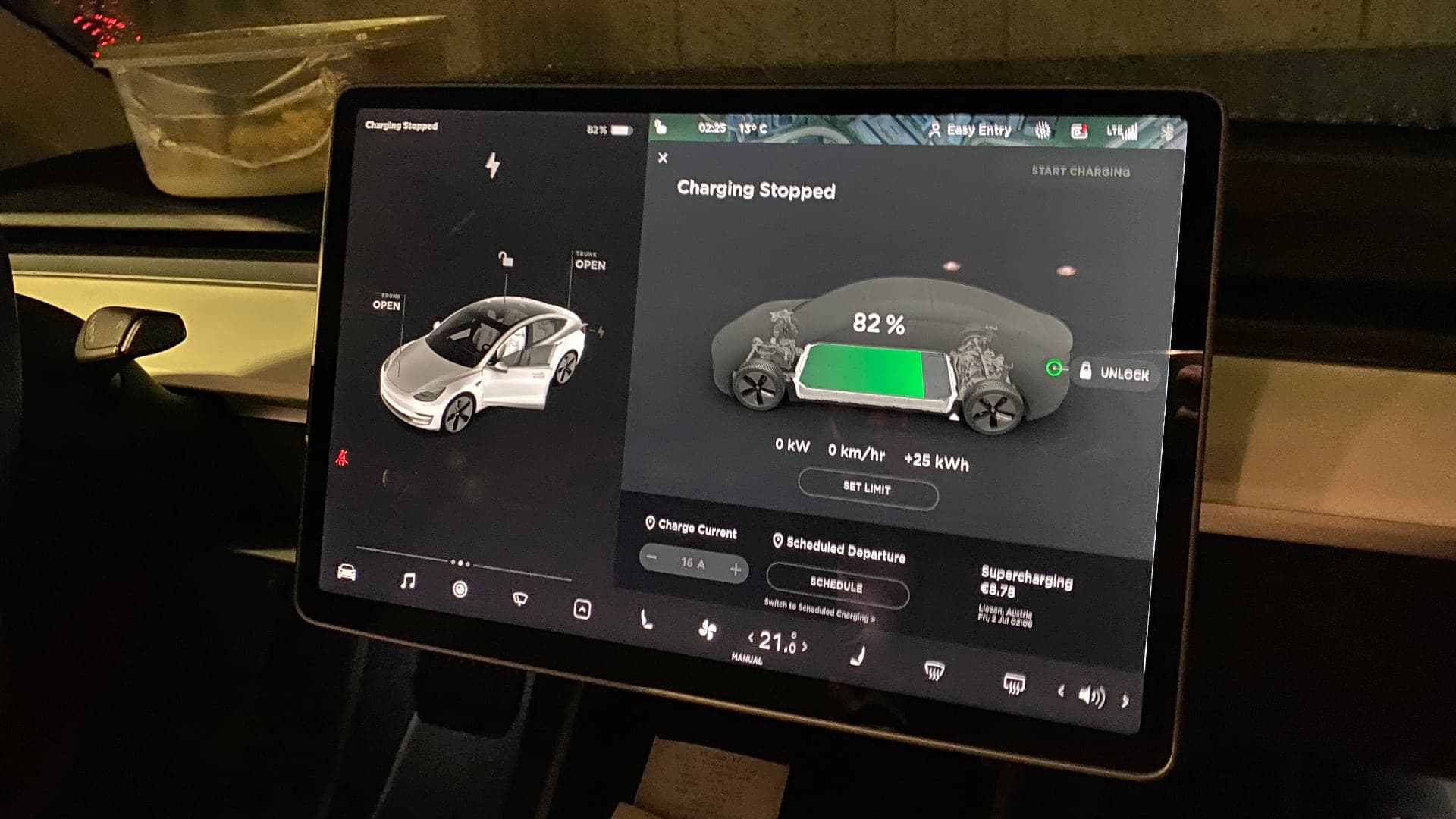 Nabíjení Tesly Model 3