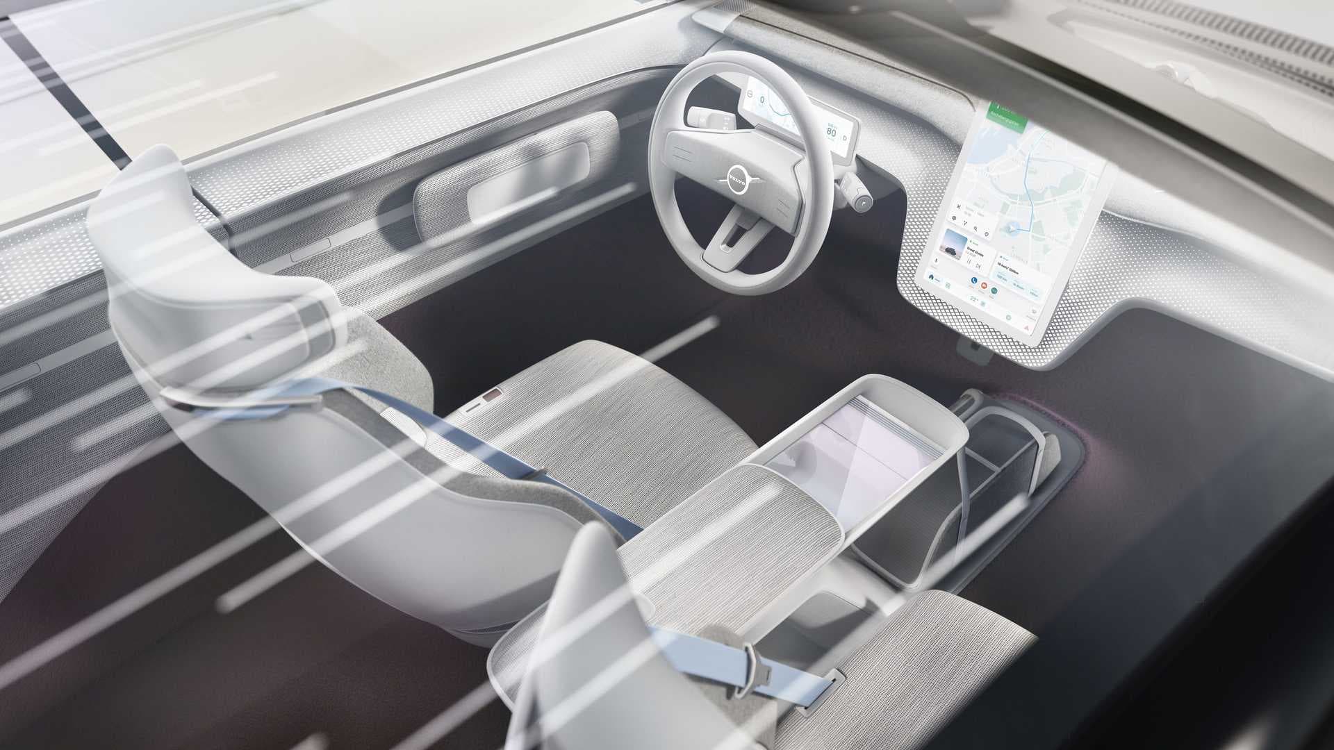 Volvo Concept Recharge, místo řidiče