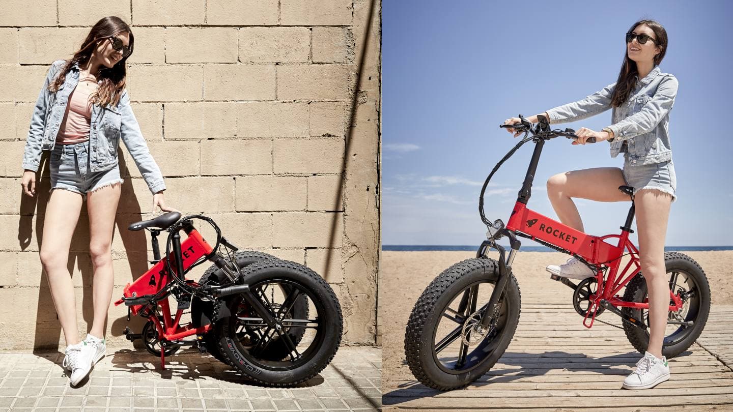 Rocket eBike se dá velice snadno složit