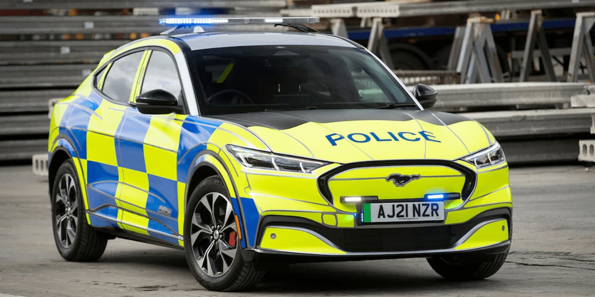 Policejní koncept elektromobilu Ford Mustang Mach-E