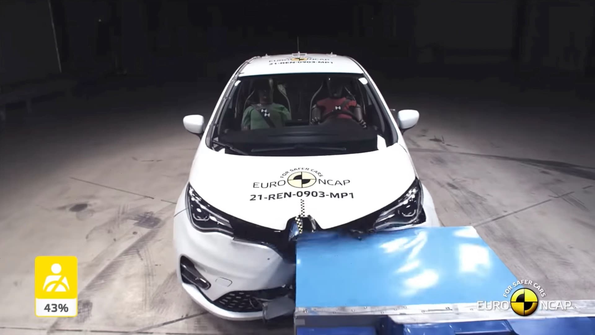 Renault Zoe v nárazovém testu