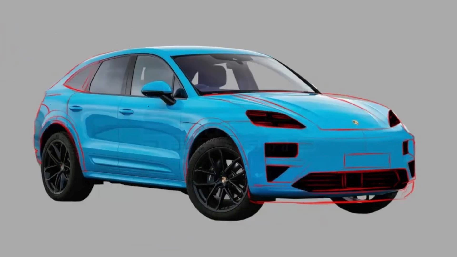 Render Porsche Macan MK2 EV