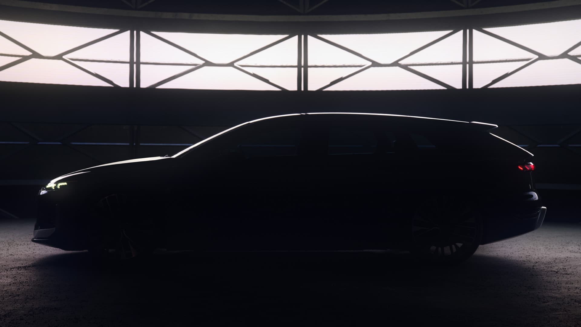Teaser konceptu Audi A6 e-tron kombi