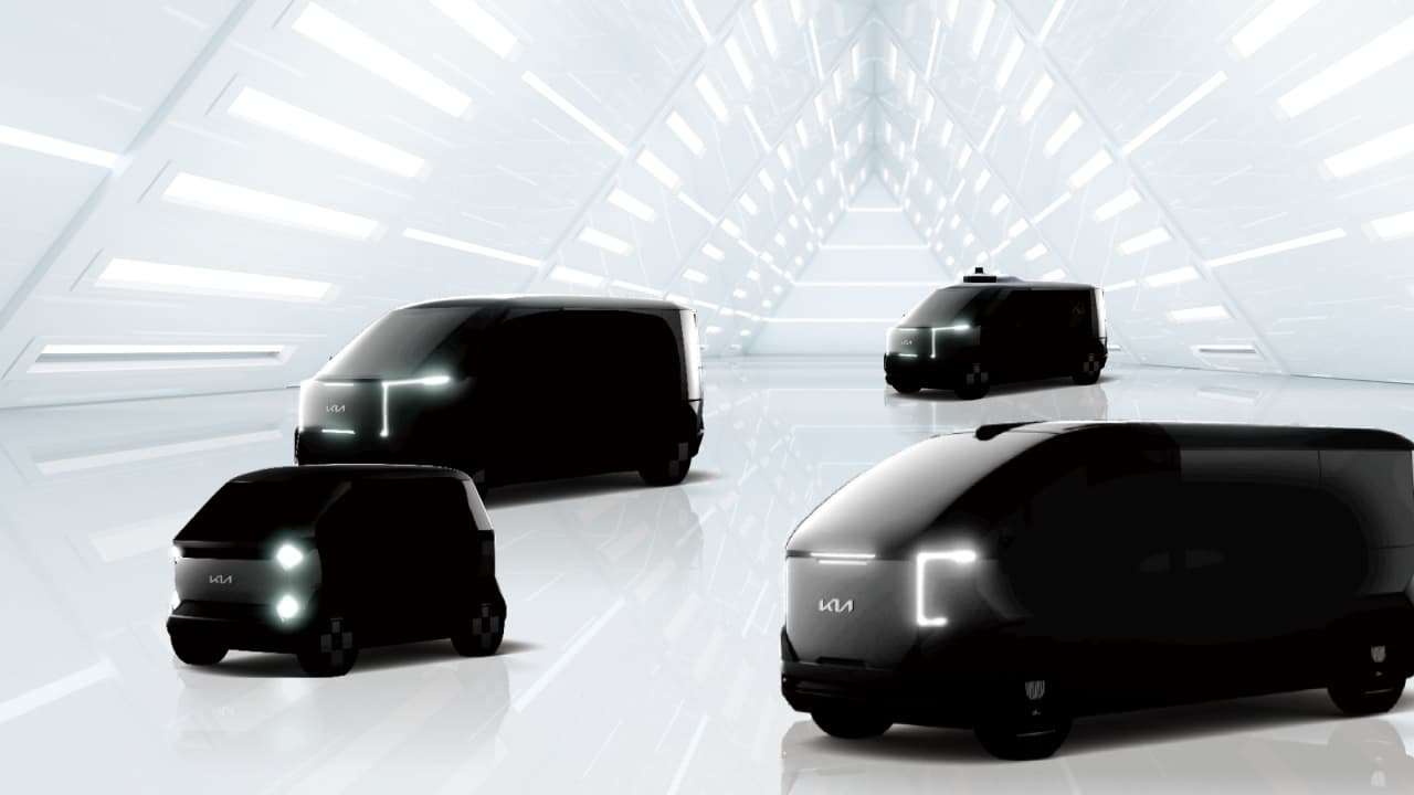 Užitkové elektromobily Kia, render