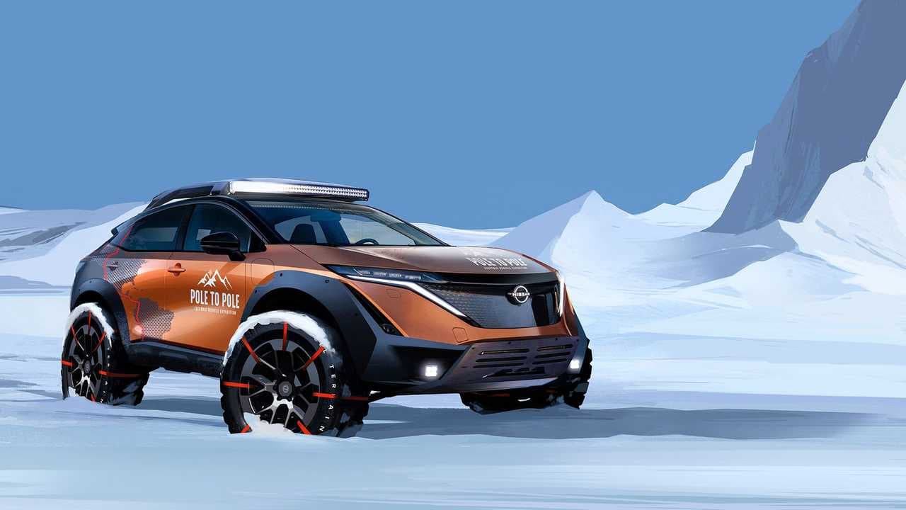 Speciálně upravený Nissan Ariya pro expedici