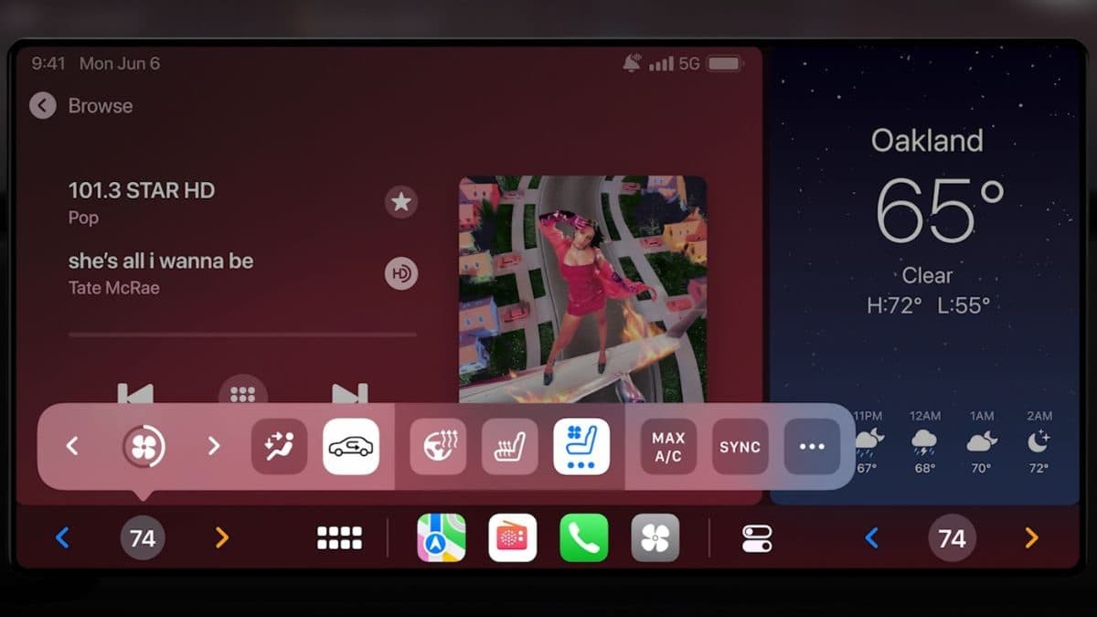 Aktualizované Apple CarPlay v iOS 16