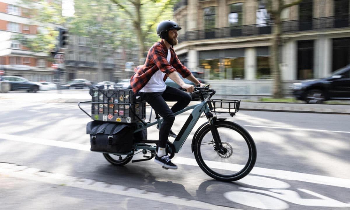Nákladní elektrokolo LONGTAIL R500 se zadním nosičem