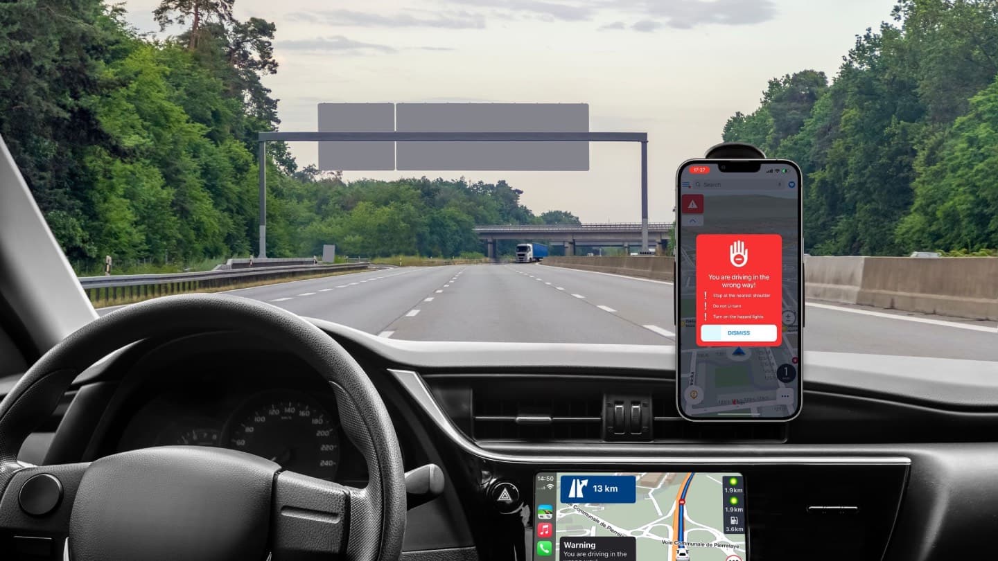 Navigace Sygic varuje o jízdě v protisměru