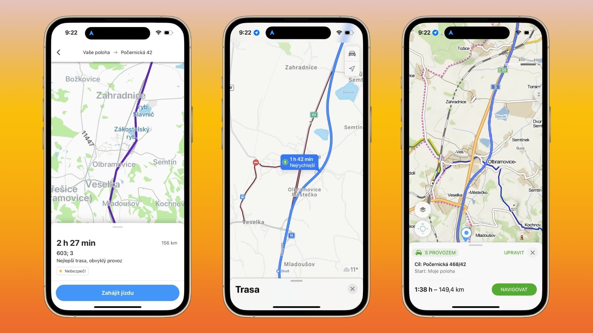 Porovnání mobilních navigací: Waze vs Apple Mapy vs Mapy.cz