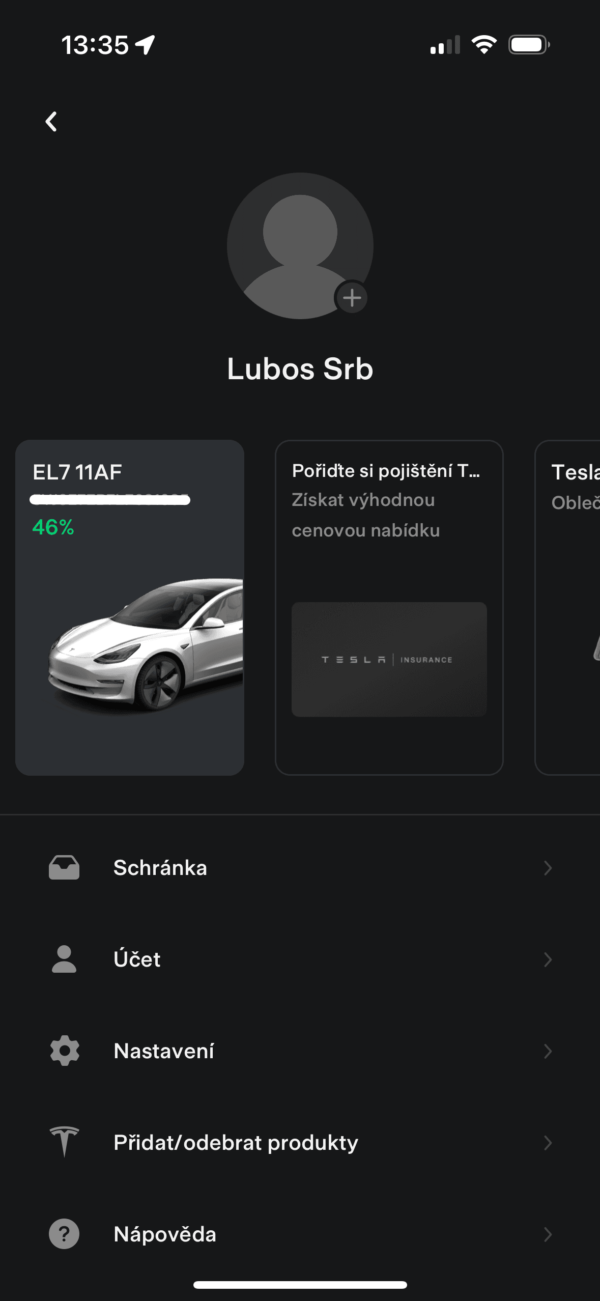 Tesla Model 3 a mobilní aplikace