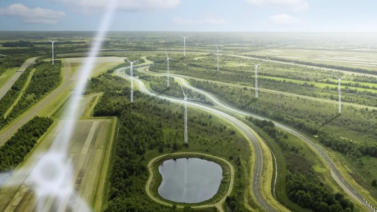 Větrná elektrárna Mercedesu v německém Papenburgu