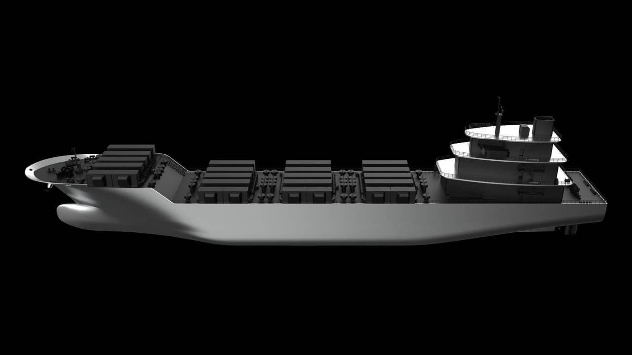 Elektrický tanker, render