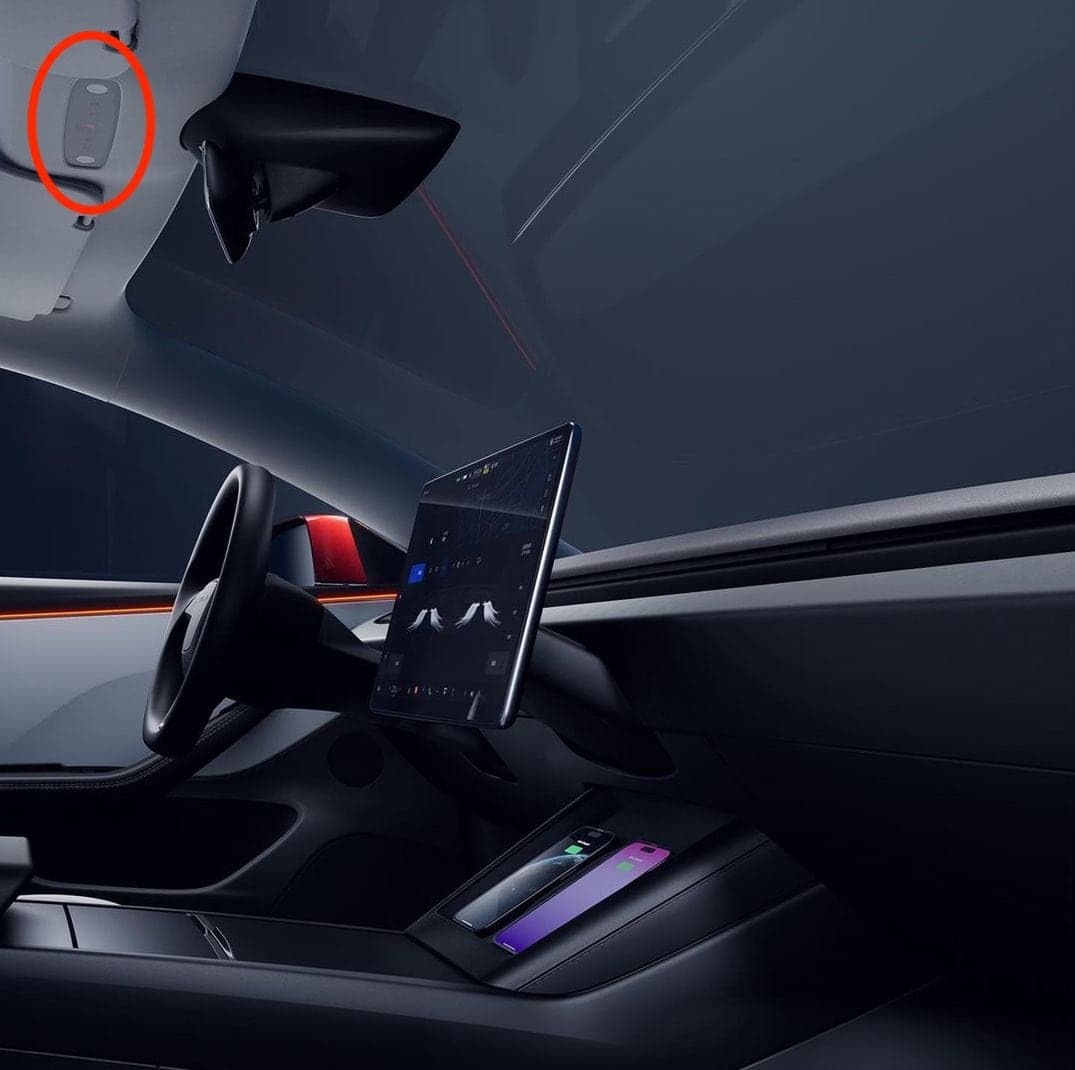 Manuální volič převodovky u Tesly Model 3 (2024)