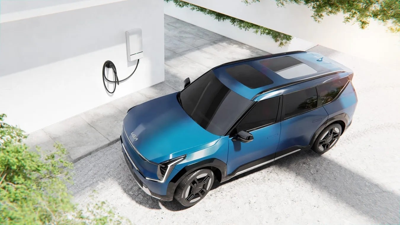 Kia EV9 má obousměrné dobíjení V2H | foto: Kia