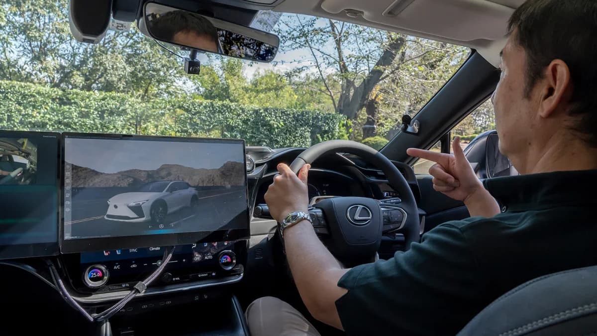Lexus rozšířená interaktivní realita