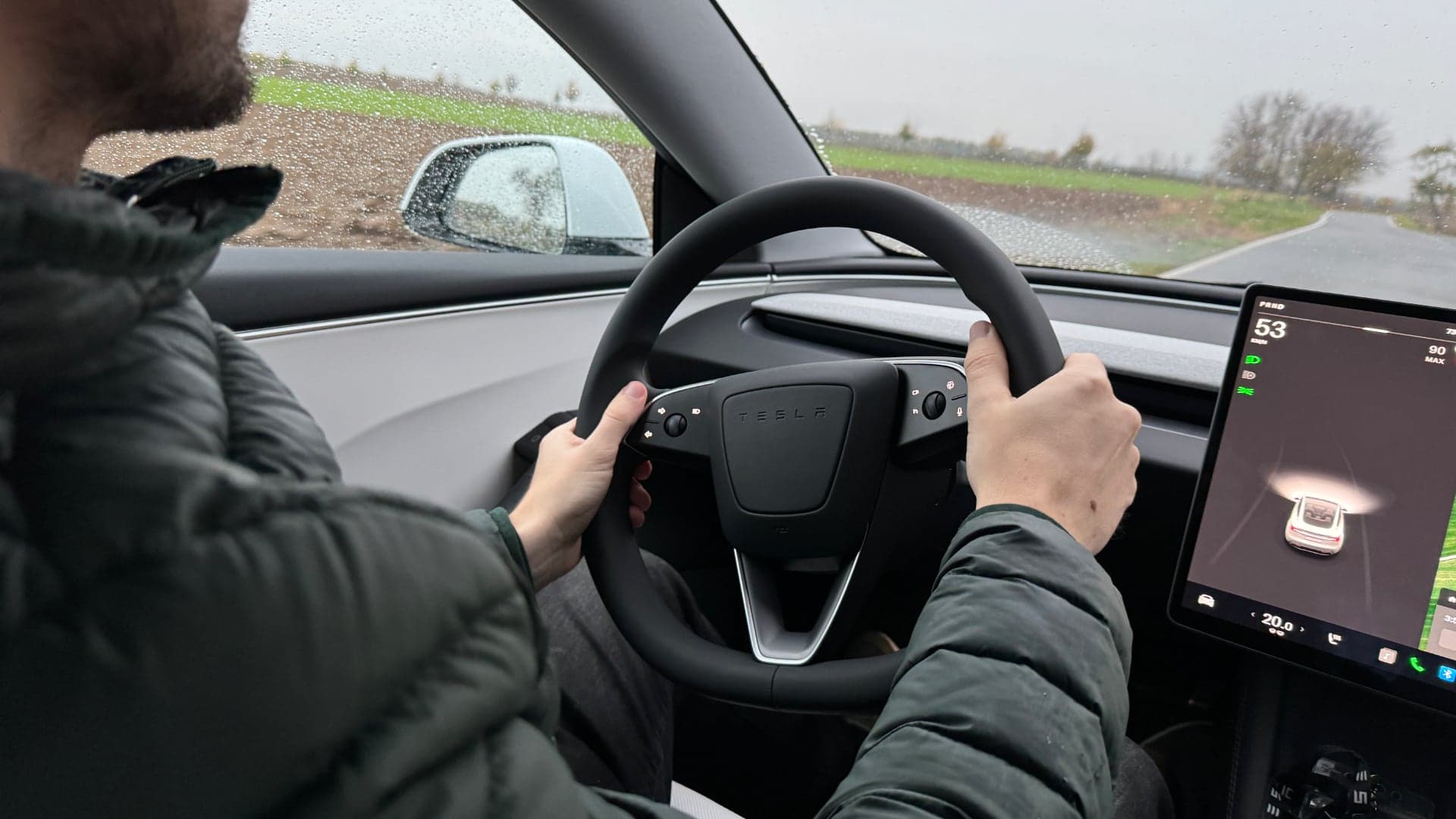 Tesla Model 3 facelift Highland test volant