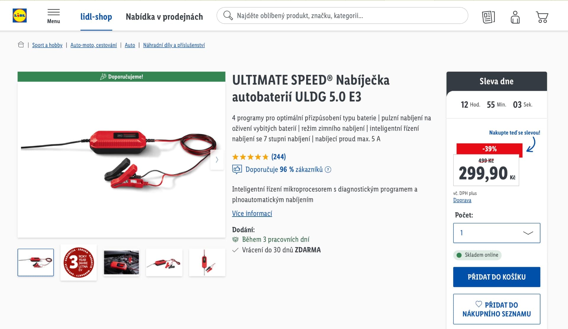 Nabíječka autobaterií pro automobily a motocykly