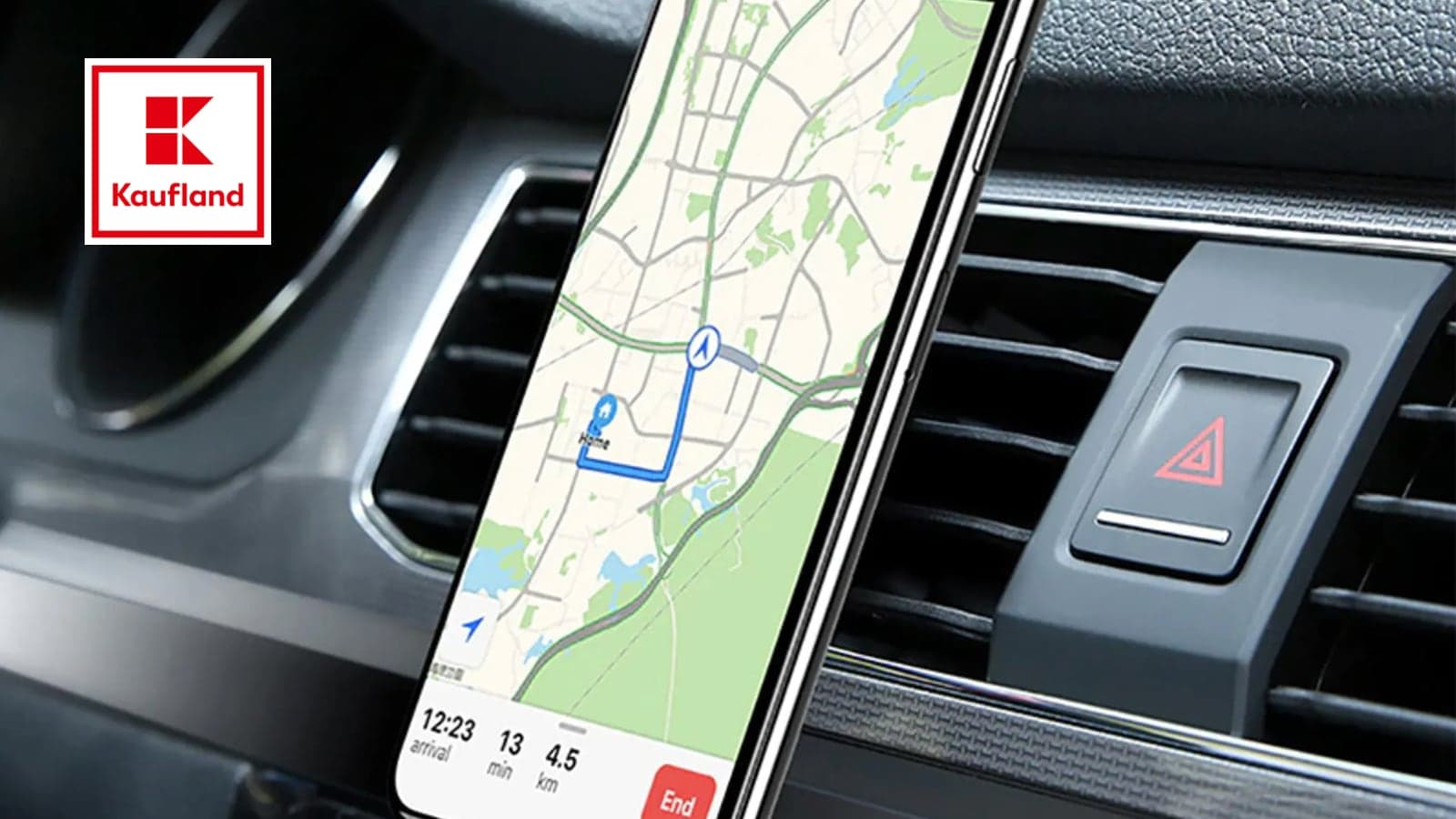 Magnetický držák na mobil do auta z Kauflandu