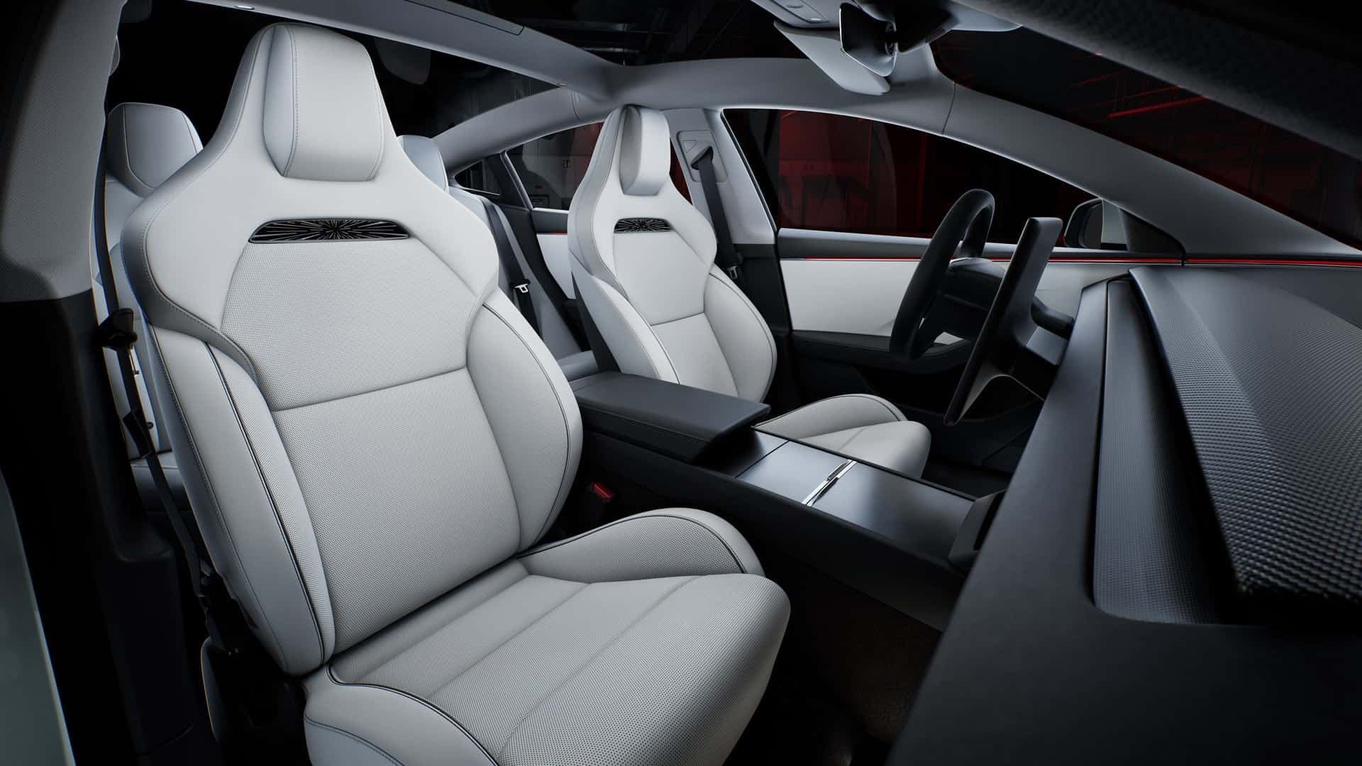 Tesla Model 3 Performance (2024) a sportovní sedadla