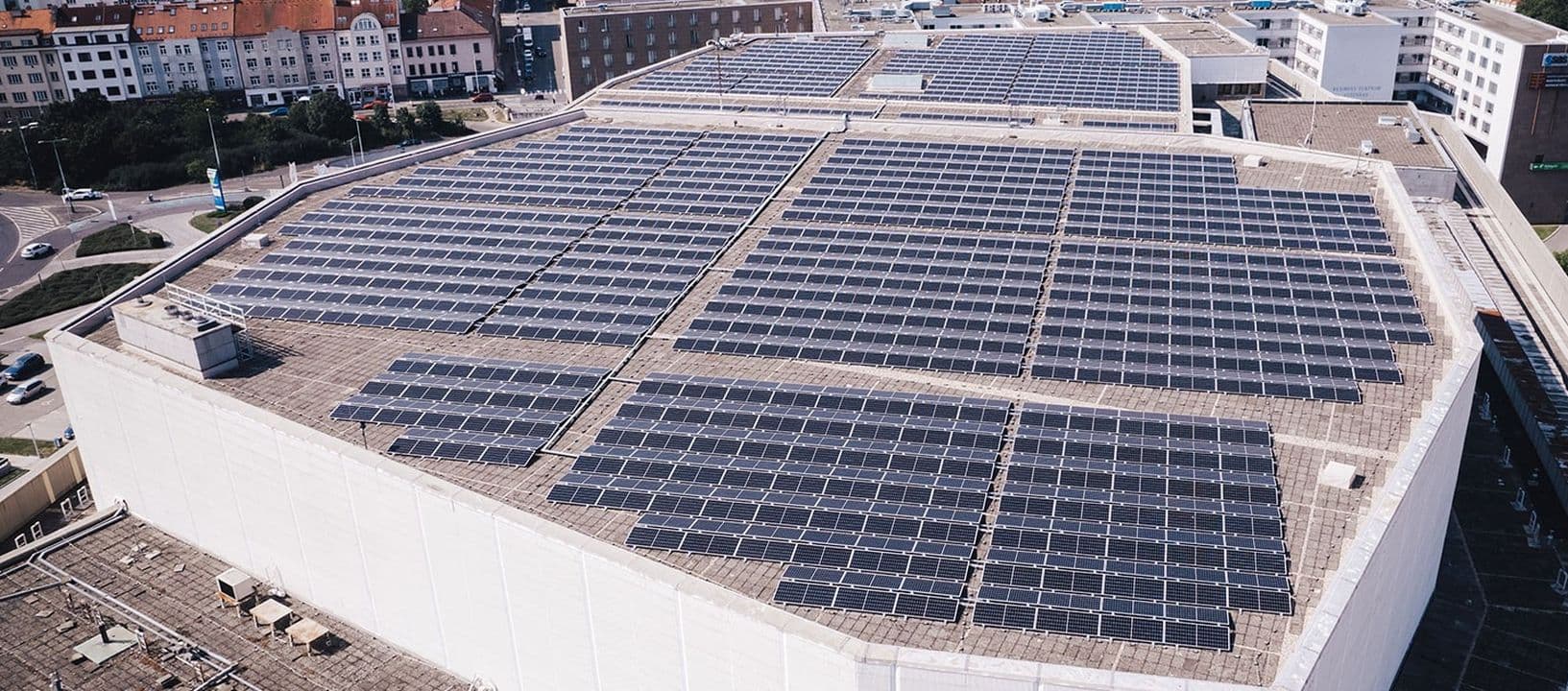 Fotovoltaika na pražském kongresovém centru