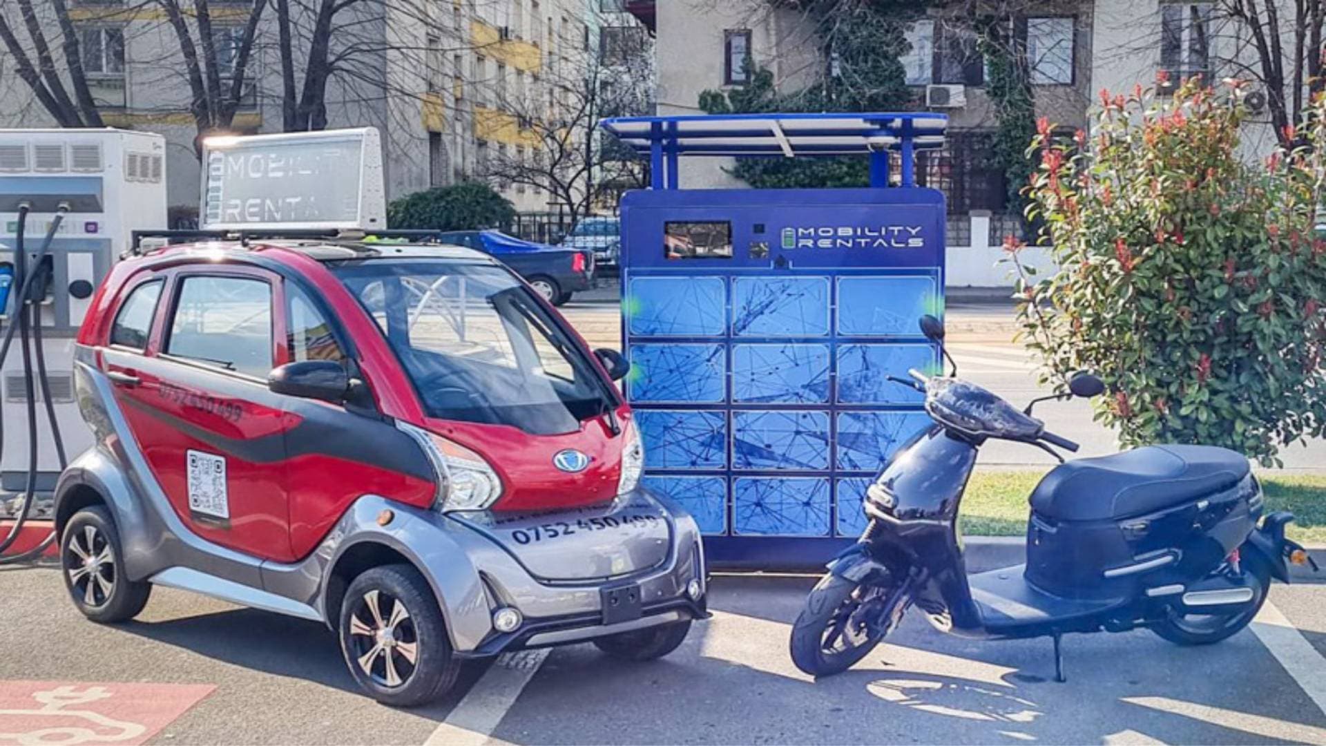 Stanice na výměnu baterií u poboček Kaufland