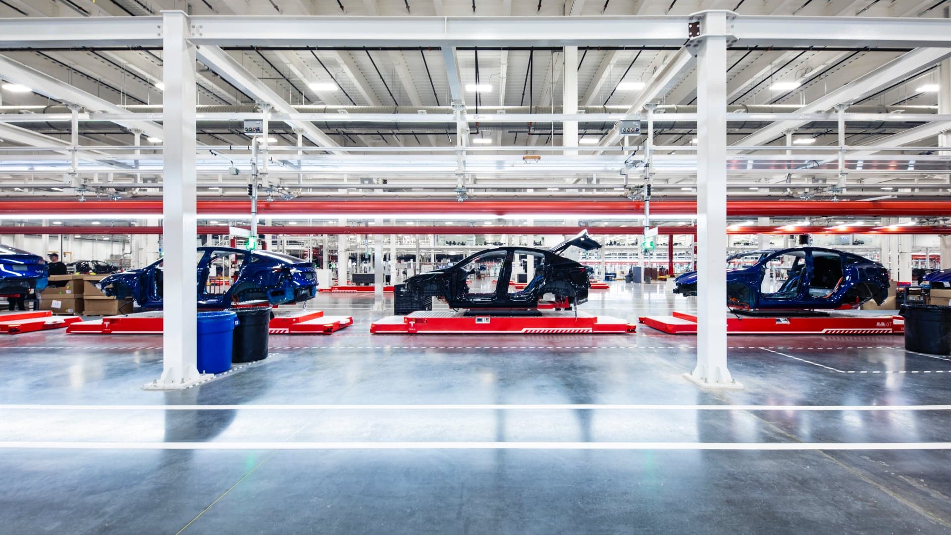 Výroba elektromobilu v Tesla Gigafactory Texas | foto: Tesla