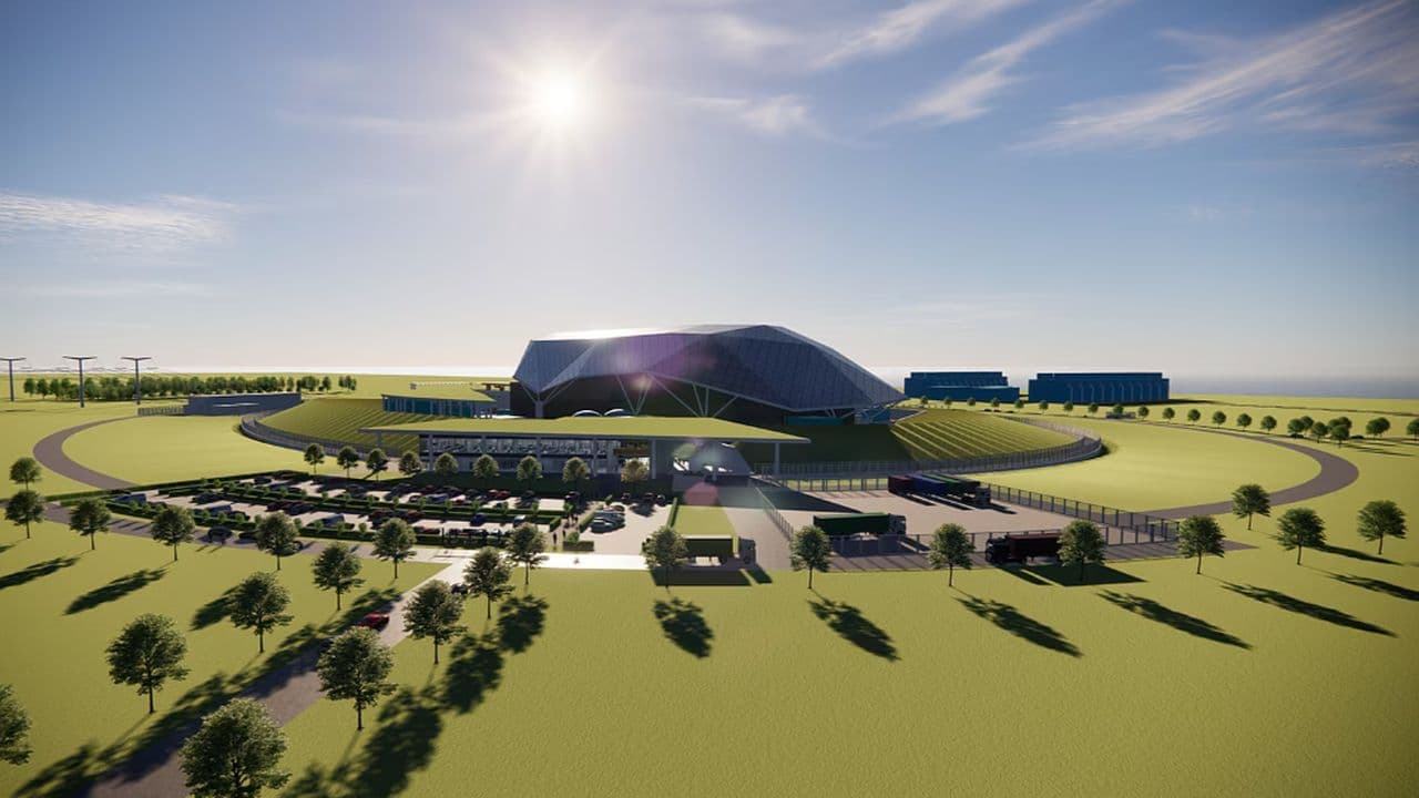 Vizualizace areálu pro výrobu a vývoj modulárních reaktorů | foto: Jihočeský kraj