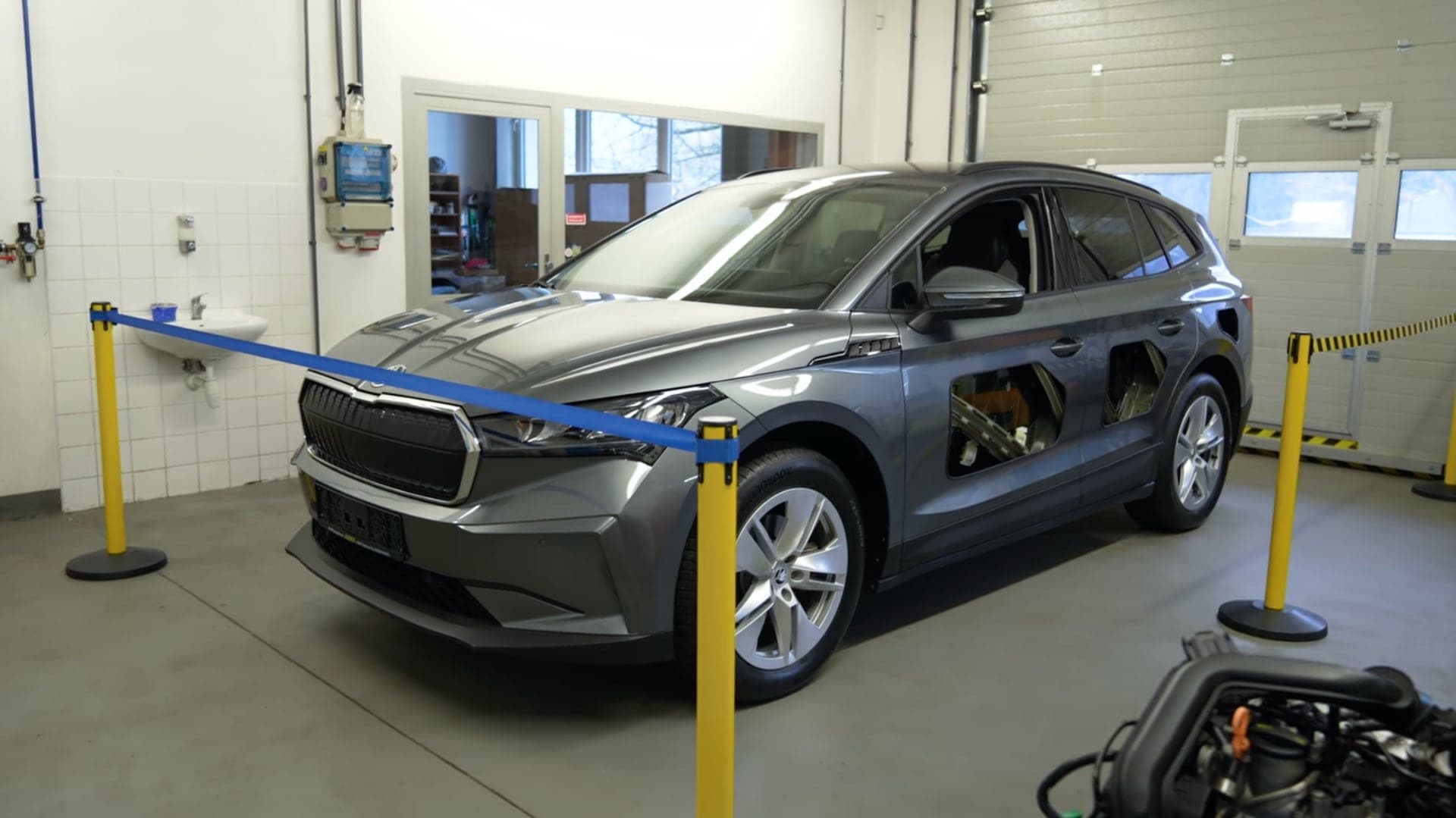 Učebna elektromobility s automobilem Škoda Enyaq | foto: Střední průmyslová škola Rychnov nad Kněžnou