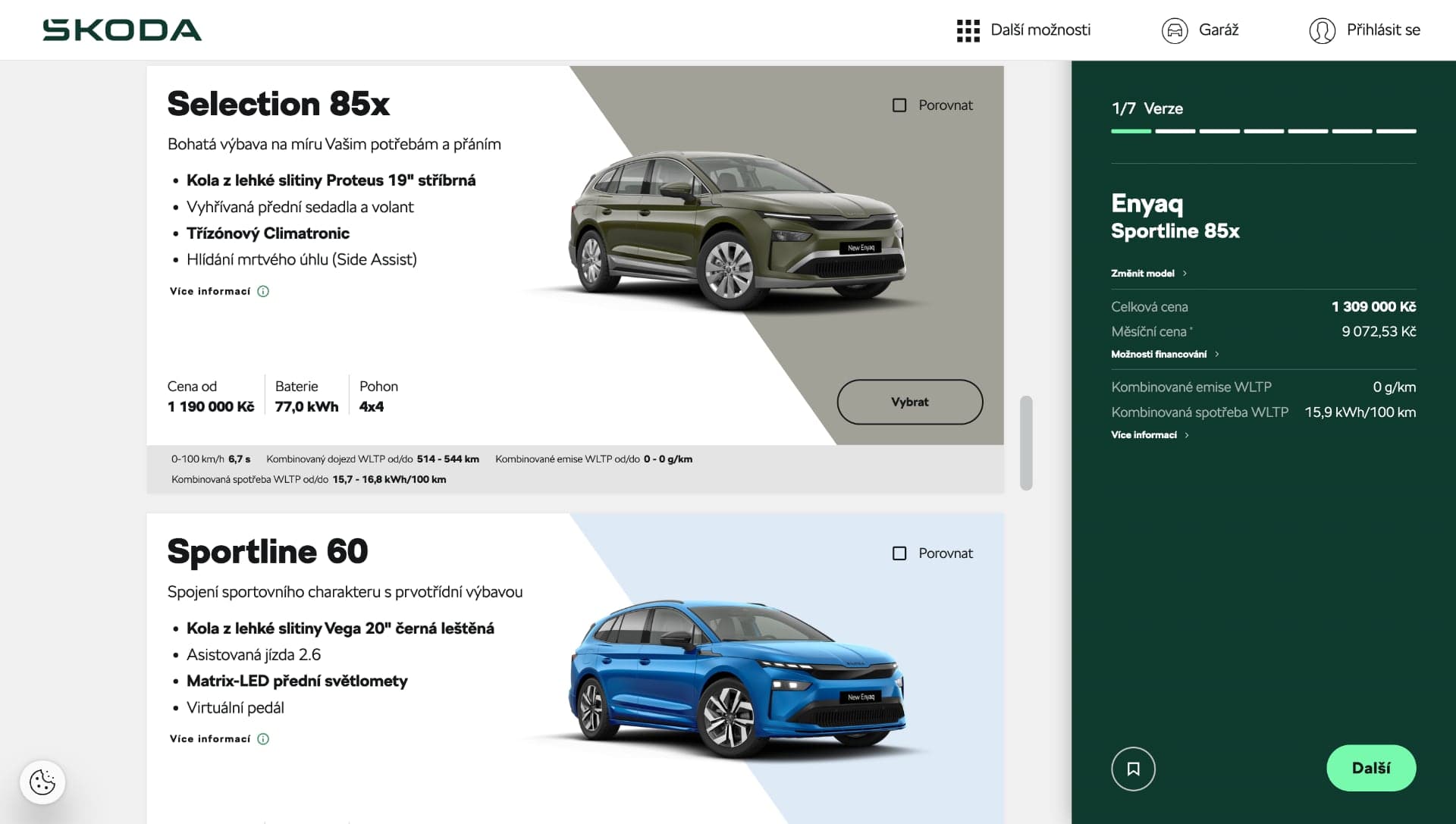 Nová Škoda Enyaq (2025) v online konfigurátoru | foto: Luboš Srb, Elektrickevozy.cz
