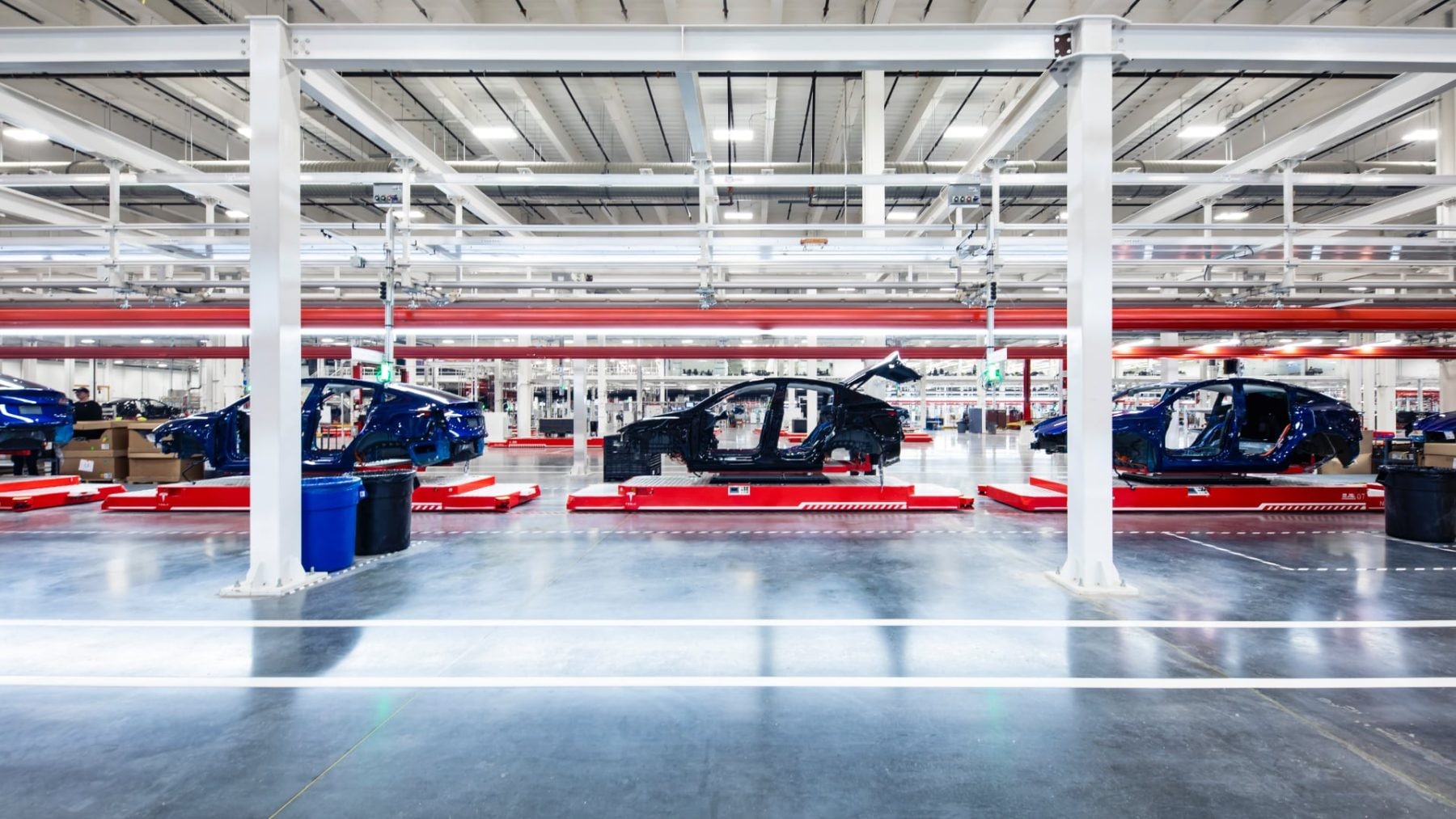 Výroba elektromobilu v Tesla Gigafactory Texas | foto: Tesla