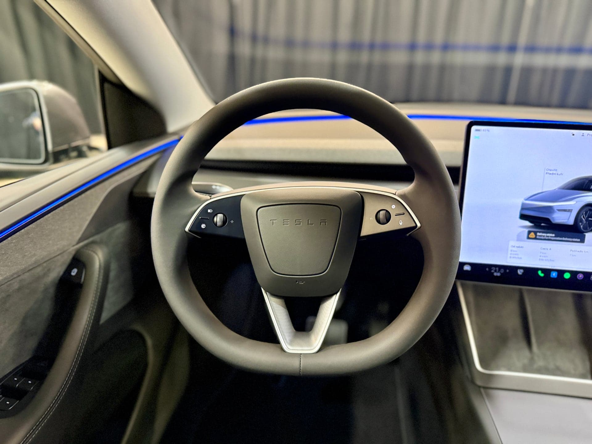 Volant, Tesla Model Y Juniper | foto: Luboš Srb