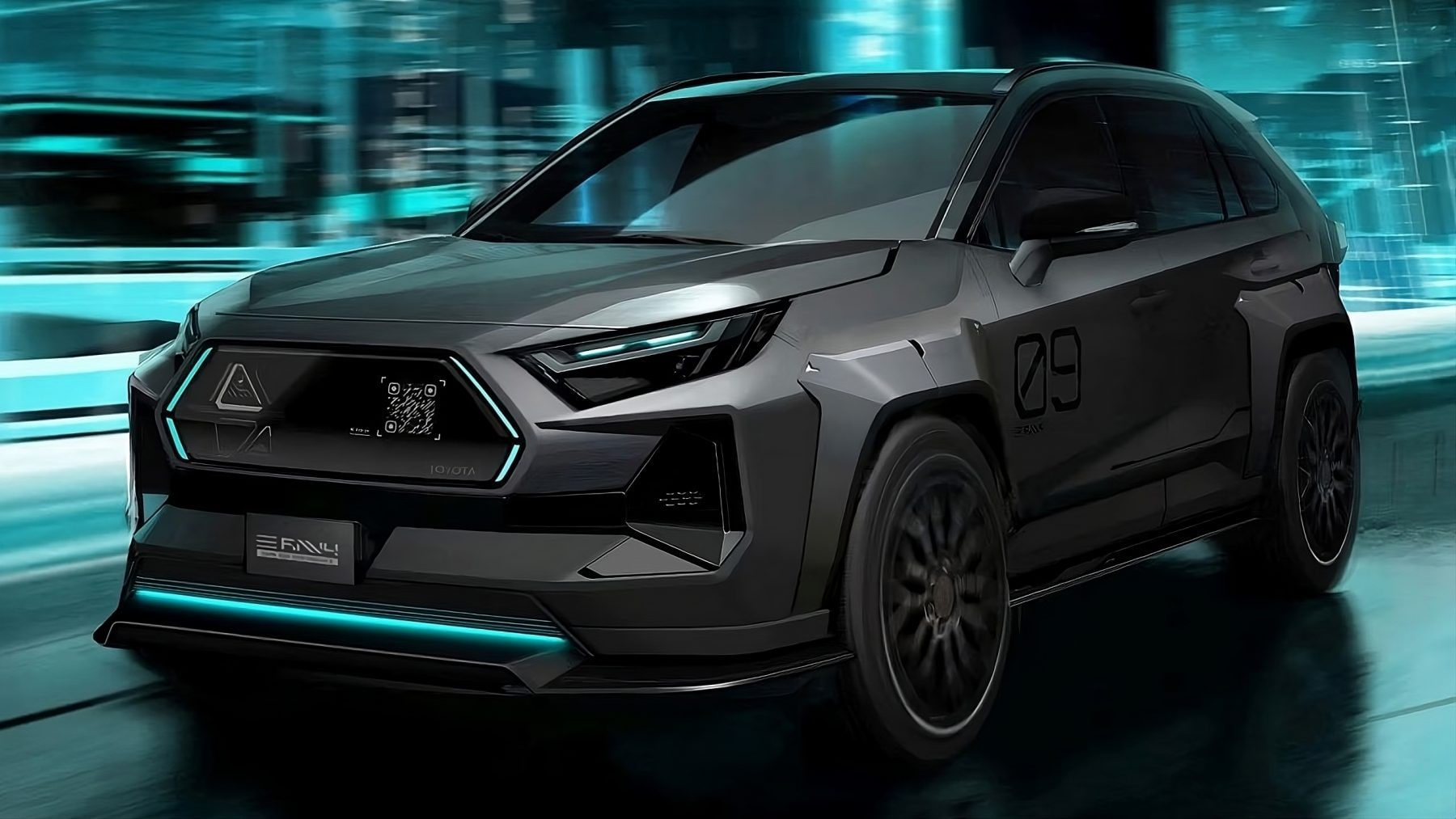 Toyota RAV4 „Dark Side Performance“ concept | foto: Toyota