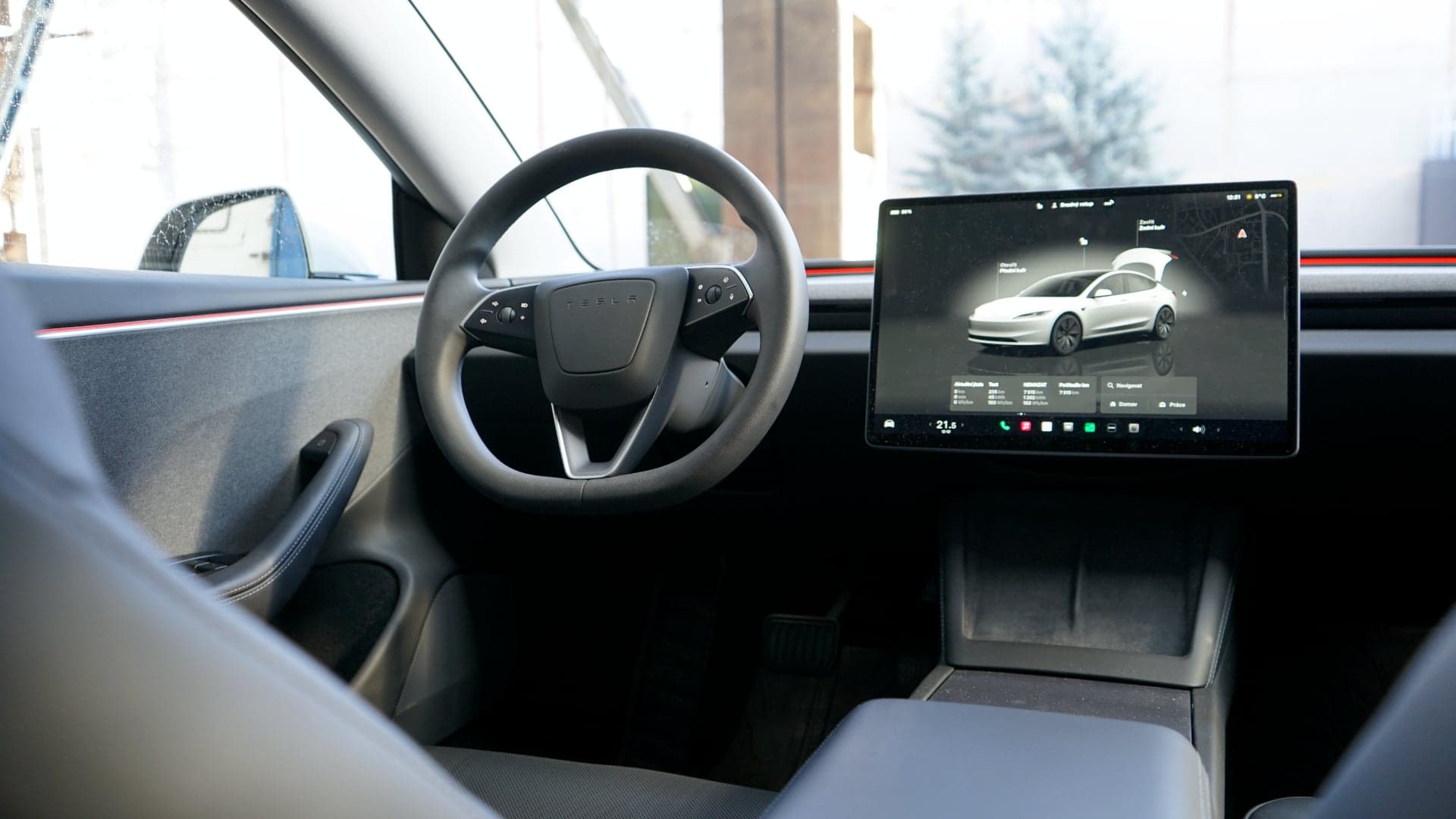 Tesla Model 3 (2024) alias Highland, interiér | foto: Luboš Srb