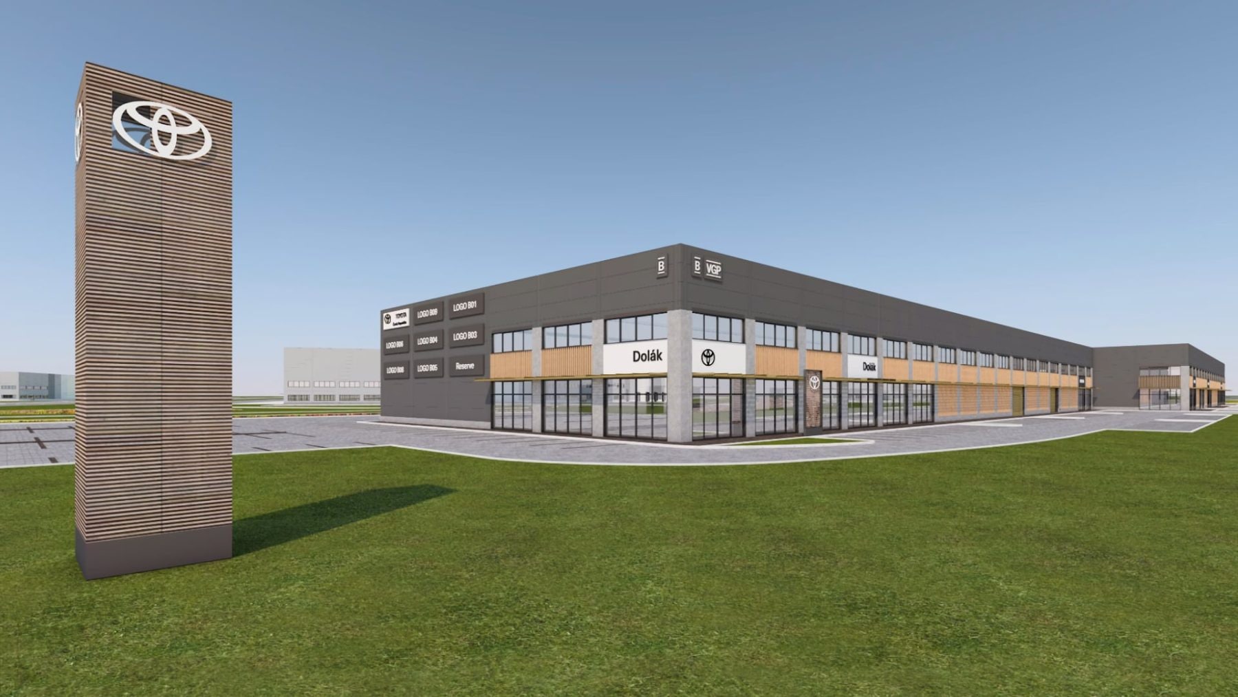 Nový showroom Toyota Dolák v Českých Budějovicích na Okružní | foto: Toyota Dolák