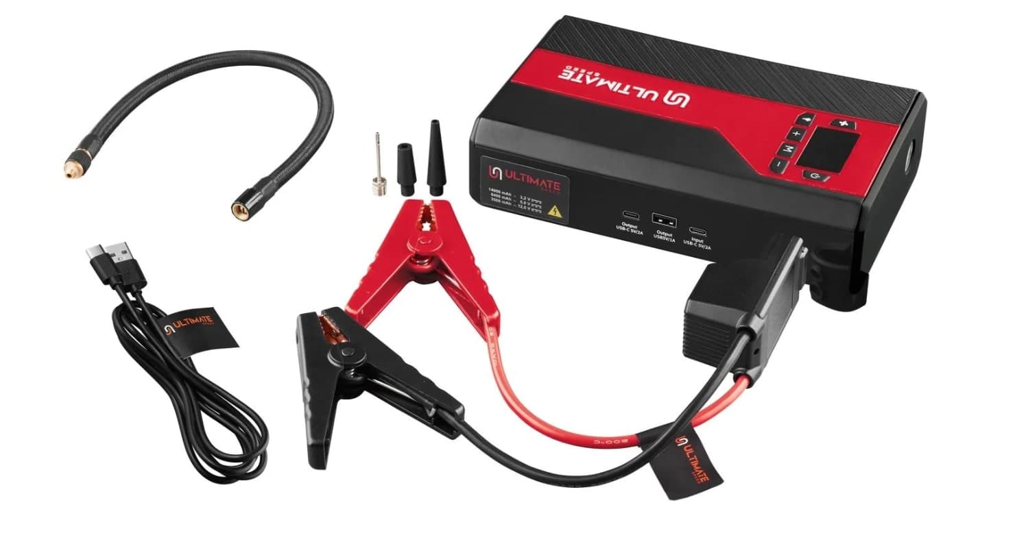 Multifunkční powerbanka, startovací zdroj a kompresor v jednom zařízení z Lidlu | Zdroj: Lidl