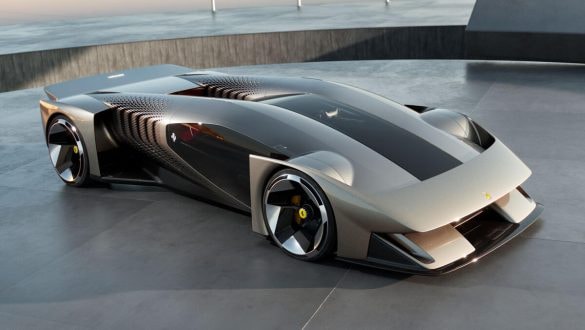 Ferrari ukázalo auto se dvěma volanty. Oba jsou s koly propojené jen digitálně