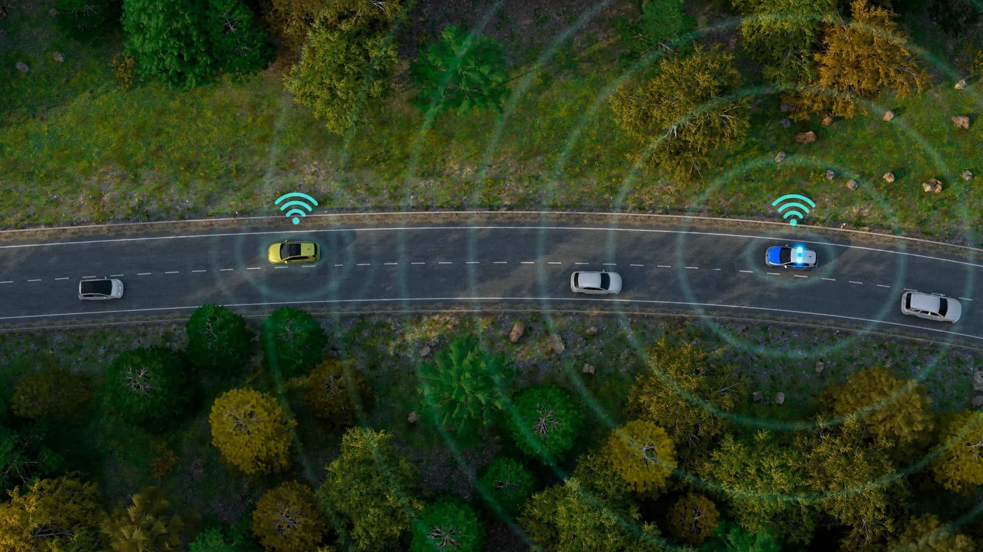 Bezdrátová komunikace mezi vozidly Car2X | Zdroj: Volkswagen