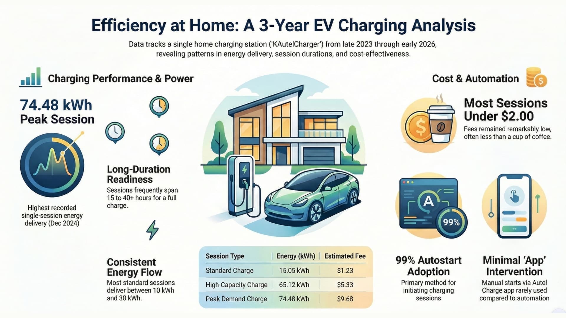 Infografika zachycující efektivitu domácí dobíjení s vlastní FVE | Zdroj: KSteem/Notebook LM