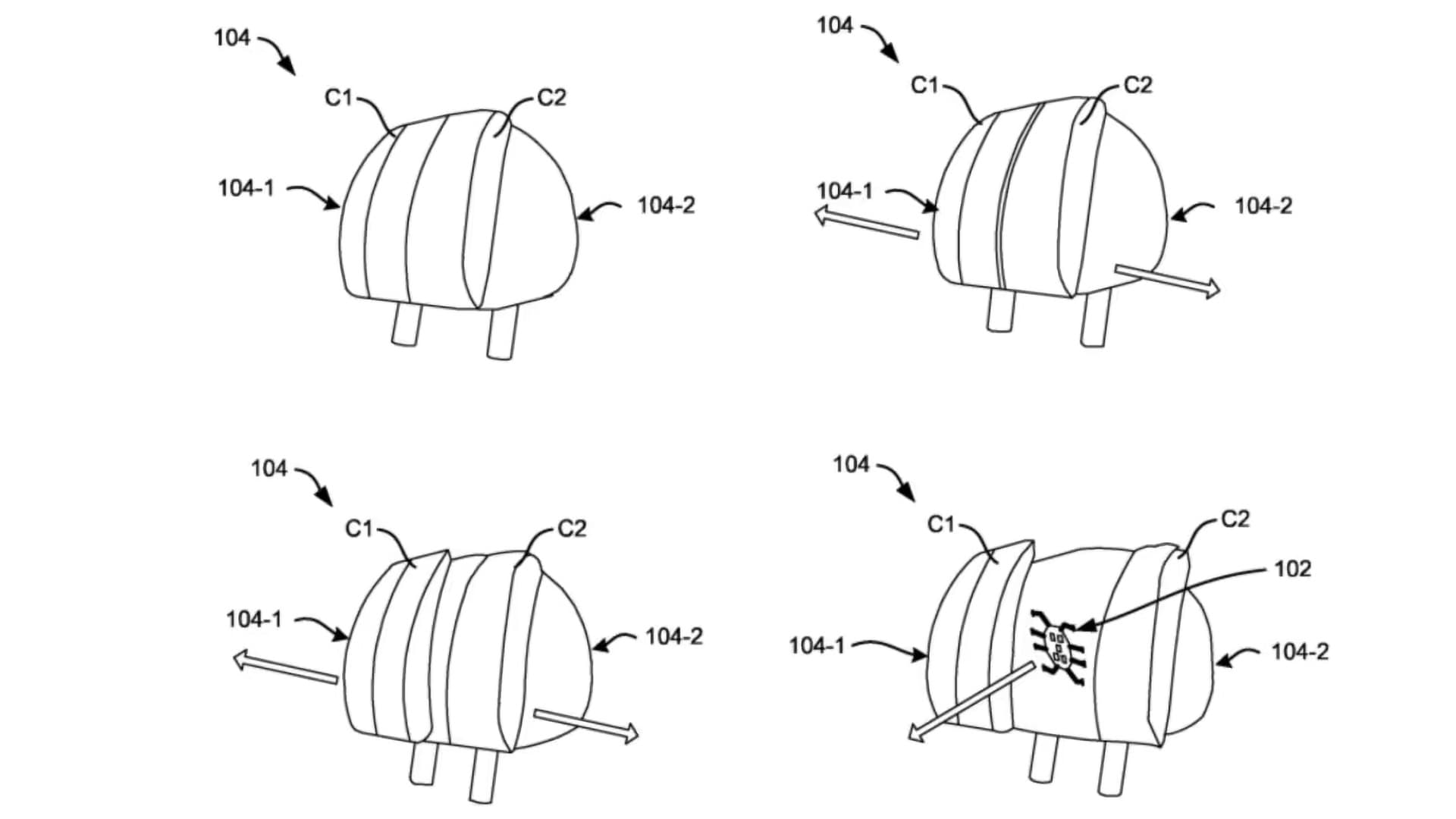 Mercedes-Benz si patentoval masážní opěrky hlavy | Zdroj: DPMA Register