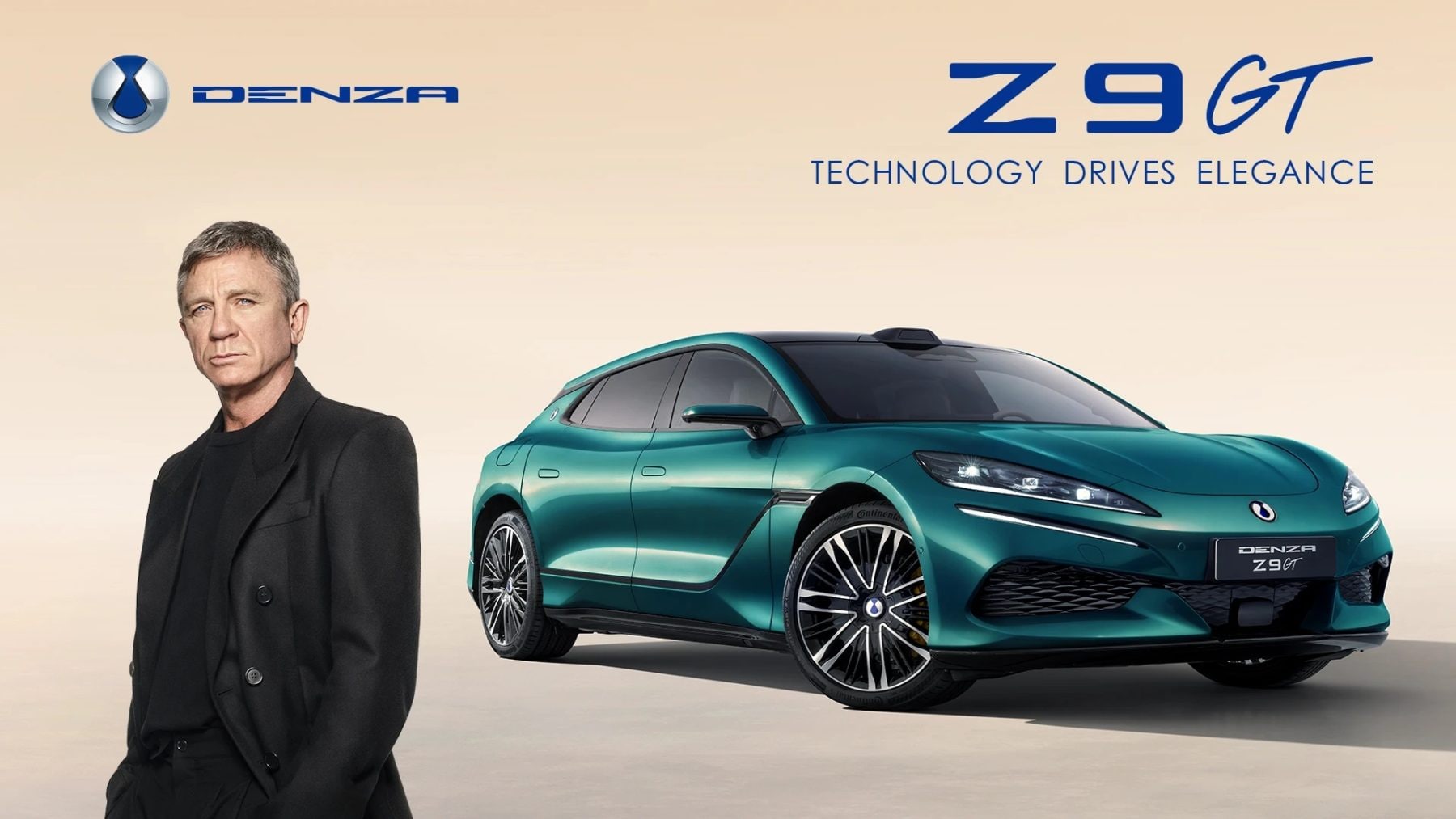 Daniel Craig jako ambasador elektromobilu Denza Z9 GT | Zdroj: BYD