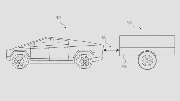 Tesla si patentovala prodlužovač dojezdu. Extra baterii poveze přívěsný vozík