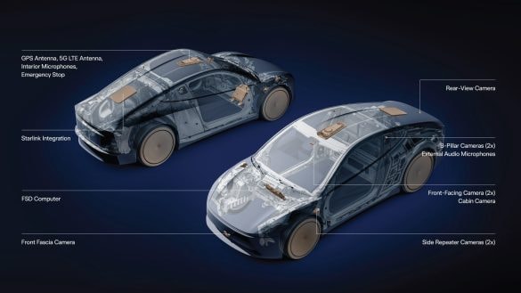 Tesla propojí Cybercab se Starlinkem. Robotaxi získá internet přímo z vesmíru