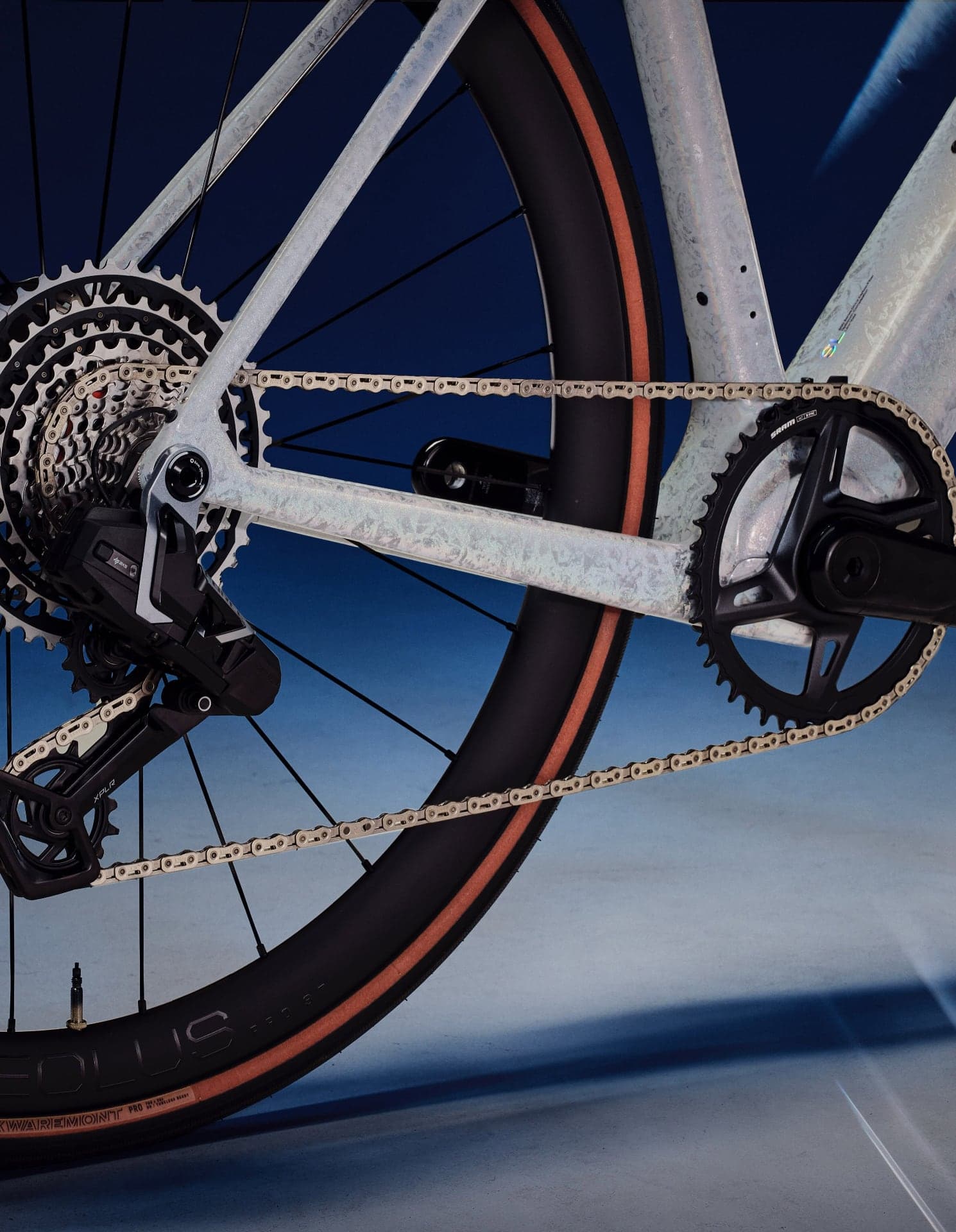 Trek Domane+ SL, detail řetězu | Zdroj: Trek